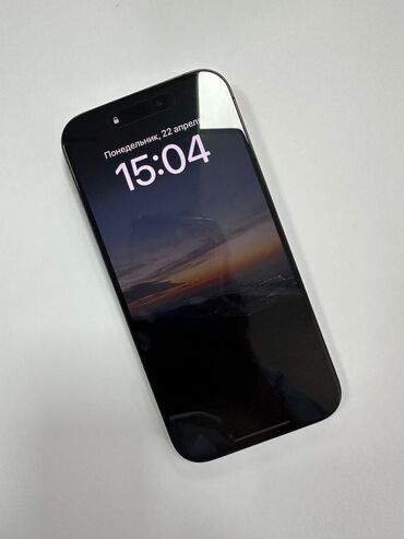 Apple iPhone: IPhone 15 Pro, Б/у, 256 ГБ, Черный, Зарядное устройство, Защитное стекло, Чехол, 100 %