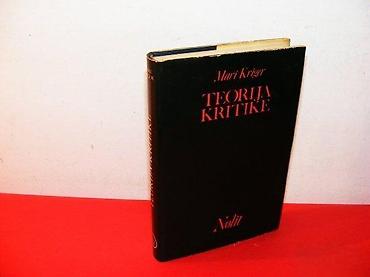 stranger things: TEORIJA KRITIKE Mari KrigerAutor Mari Kriger Izdavač Nolit-Beograd — 1