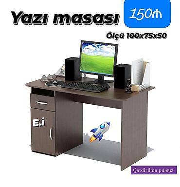 Sifarişlə ev mebeli: Düz masa, Stulsuz, Polkalı, Siyirməli, Sadə laminat — 1