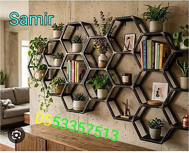 Sifarişlə rəflər: Mebel Demir Metal Dekor Restoran ücün Mebel Kafe ücün Mebel — 30