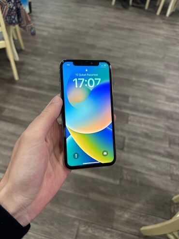 Apple iPhone: IPhone X, 64 GB, Ağ, Zəmanət