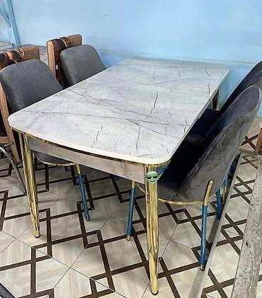 saloglu mebel gence: Mətbəx üçün, Yeni, Açılmayan, Dördbucaq masa, 4 stul — 1