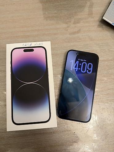 i̇phone pro: IPhone 14 Pro, 512 GB, Deep Purple, Zəmanət — 2
