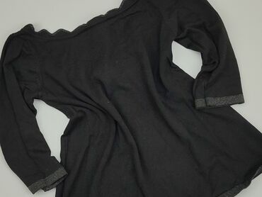 czarne bluzki damskie z długim rękawem: Blouse, M (EU 38), condition - Fair