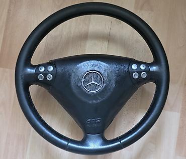 Mercedes-Benz sükan çarxı – SRS Airbag bölməsi ilə - Material: qara