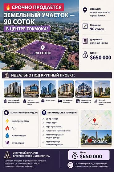 90 соток, Для бизнеса, Красная книга at lalafo.kg 90 соток, Для бизнеса, Красная книга