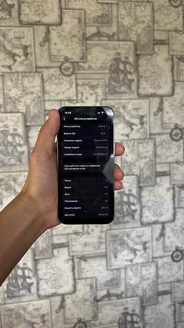 ipone 13 pro: IPhone 13 Pro, Б/у, 256 ГБ, Sierra Blue, Кабель, 92 % — 7
