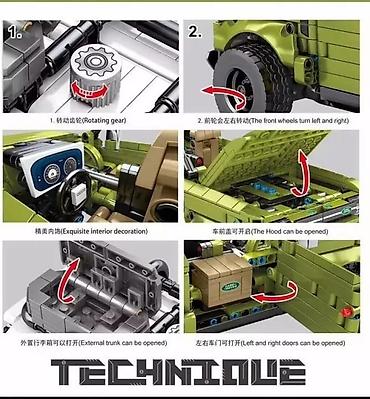 lego bionicle konstruktorları: Oyuncaq Land Rover Lego Konstruktor 🚙 🔹️Models☆ N° Land Rover🚙 🔹Ölkə — 6