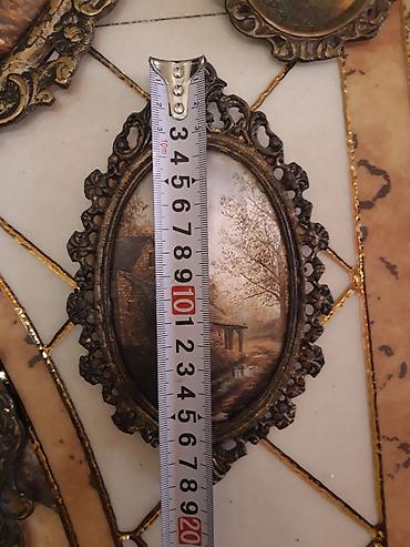 2021 sekiller: Bürünc çərçivəli və üzəri təbii ipəkdən qədimi panolar. Avropa — 6