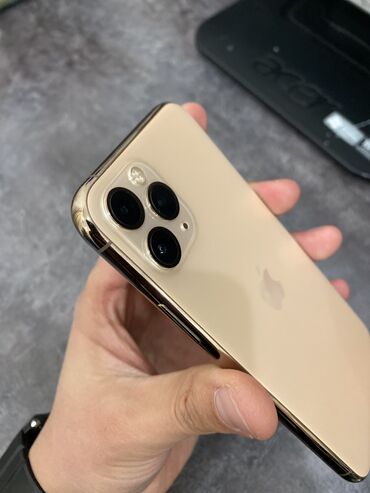 айфон икисес: IPhone 11 Pro, Б/у, 64 ГБ, Matte Gold, Чехол, 98 %