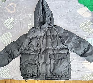 soft shell: Пуховик с капюшоном, тёмно‑серый 7-9 лет( 1 год только одевали — 3