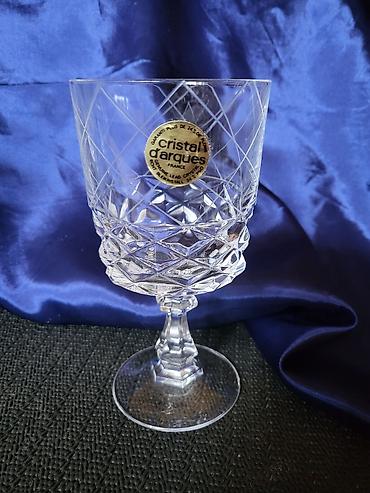 Čaše: Lux daimond,case za vino kristal,rucni rad d'Argues Francuska iz 80ih — 13