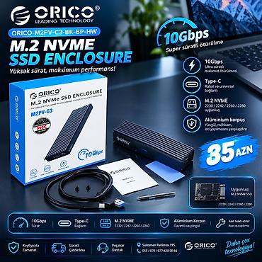 🔥 **ORICO M2PV-C3-BK-BP-HW – M.2 NVMe SSD Xarici Disk Qutusu USB-C