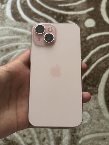 iphone 13 2 ci el: IPhone 15, 128 GB, Çəhrayı, Face ID