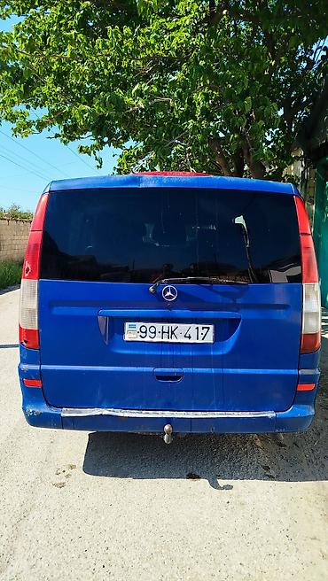 Mercedes-Benz Vito mikroavtobus Xüsusiyyətlər: - Kuzov: mavi rəng