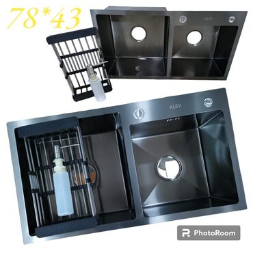 Mətbəx çanaqları: Düzbucaqlı Mətbəx çanağı, Paslanmaz polad — 6