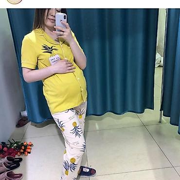 Домашние костюмы: Пижама, тройка, ночные сорочки для кормящих мам в роддом по низкой — 4