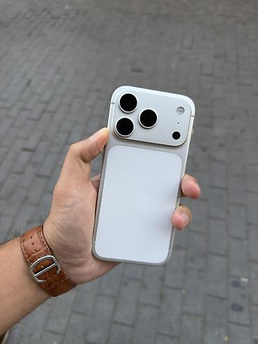 IPhone 17 Pro, 256 GB, Matte Silver, Simsiz şarj, Face ID, Zəmanət
