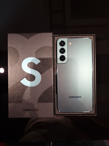 Samsung: Samsung Galaxy S22, 8 GB, rəng - Yaşıl, Barmaq izi, İki sim kartlı, Face ID