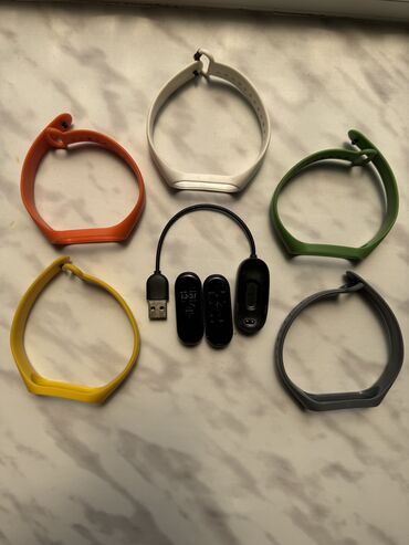 saatları: Б/у, Смарт браслеты, Xiaomi, Уведомления, цвет - Черный