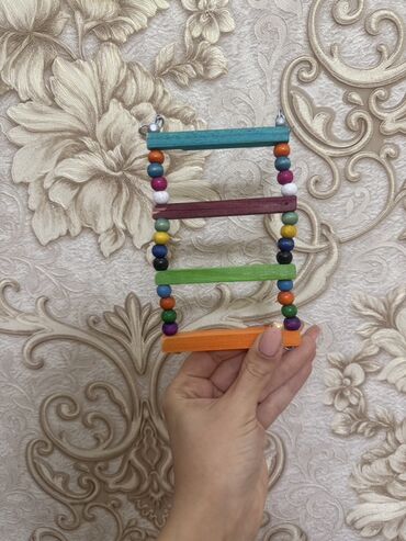 Oyuncaqlar: Papuqay və xırda quşlar üçün asılqan–oyuncaq Balaca yelləncək quşlar — 7