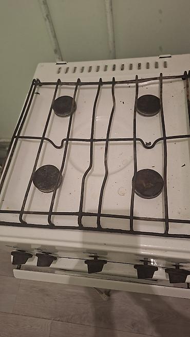 Кухонные плиты и варочные поверхности: Газовая печь, Б/у, Напольная, цвет - Белый — 2