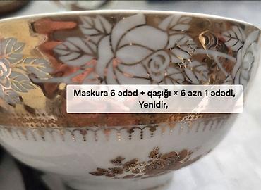 karopka 5: Nahar dəsti, rəng - Ağ, Farfor, Bohemia, 6 nəfərlik, Çexiya — 4