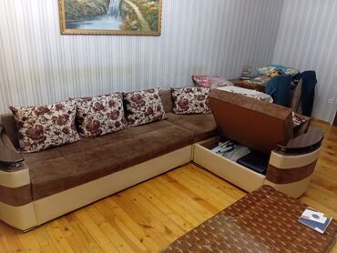 кухонный гарнитур в оше цена: Угловой диван, Б/у, Раскладной, С подъемным механизмом, Ткань, Нет доставки