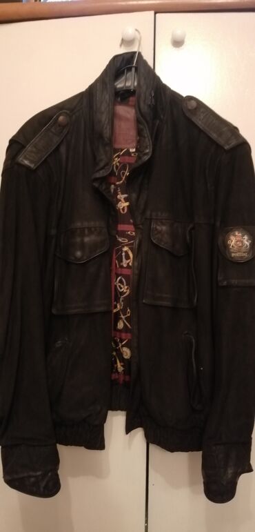 kožna jakna sa krznom: Jacket L (EU 40), color - Black