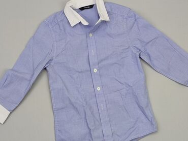 Koszule: Koszula 2-3 lat, stan - Bardzo dobry, wzór - Jednolity kolor, kolor - Błękitny