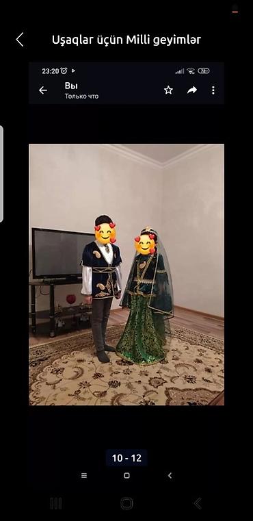 uşaq milli geyimləri: Uşaqlar üçün milli geyim dəstləri Təsvir: - Qız və oğlan üçün klassik — 1
