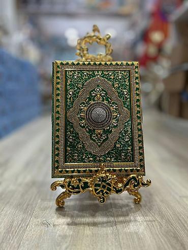 Həyət evləri və villalar: Lüks dekorativ Quran qabı və dayağı – bəzəkli kitab qutusu. kiçik ölçü — 6