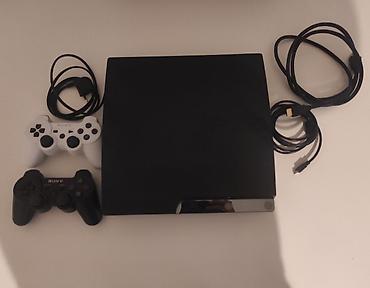 telefon 2 el satis: Sony PlayStation 3 Slim oyun konsolu dəsti Paketə daxildir: - PS3 — 1