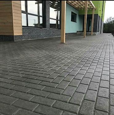 Kərpiclər: Vibropress daş səki plitələri Məhsul: Beton vibropress səki plitələri — 4