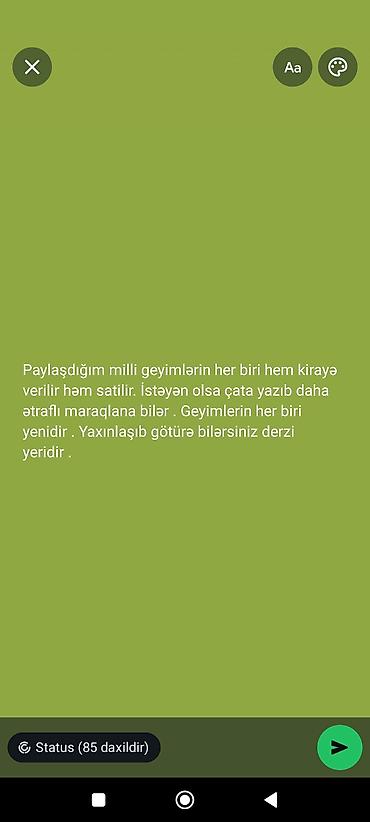 milli geyim kiraye: Milli geyimlər – kirayə və satış Paylaşılan milli geyimlərin hər biri — 1