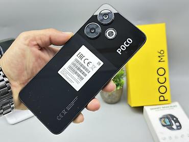 Poco M6, Б/у, 256 ГБ, цвет - Черный, 2 SIM