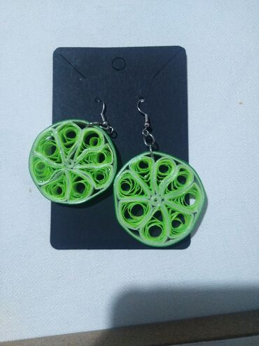 Minđuše: Pirsing, Handmade, Materijal: Epoksi smola — 17