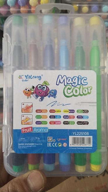 Канцтовары: Стеряемые гелевые ручки и наборы фломастеров Yalong - Фломастеры — 24