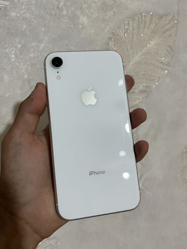 айфон x чехол: IPhone Xr, Колдонулган, 64 ГБ, Ак, Каптама, 79 %