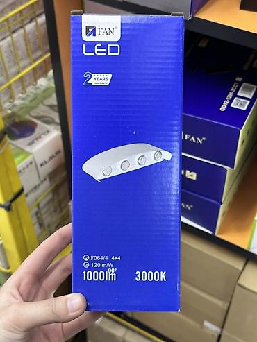лампа с вентилятором: Светильник настенный уличный FAN LED - Модель: F064/4 (4x4) - Тип — 1
