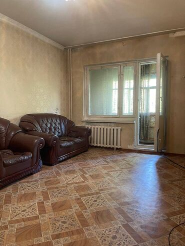 бишкек квартира 1 комнат: 3 комнаты, 62 м², 105 серия, 4 этаж, Старый ремонт