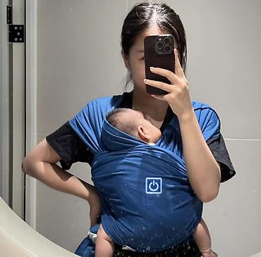 Слинг: Слинг для новорожденного без намотки, трикотажный - Подходит с — 8