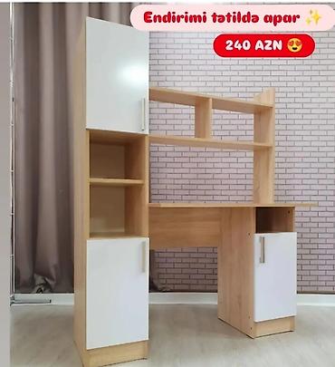 işlənmiş ofis stolu: Düz masa, Stulsuz, Polkalı, Siyirməli, Azərbaycan, Sadə laminat — 8
