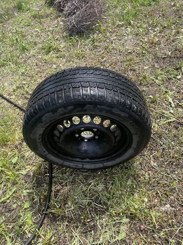 Колеса в сборе: Колеса в сборе 215 / 60 / R 16, Зима, Б/у, Запаска, Легковые, Железные, отверстий - 5