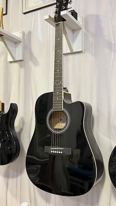 gitara capo: Elektro-akustik gitara — Smiger GA-H11-BK - Korpus: dreadnought — 4