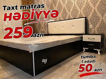 yatag taxt: İkinəfərlik çarpayı, 2 tumba, Yeni — 1