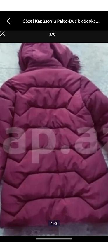 sumqayıtda palto: Gözəl Kapüşonlu Palto-Dutik gödəkcə 7,8,9,10,11 yaşa, problemsiz — 2
