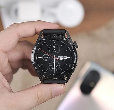 samsung watch 1: İşlənmiş, Smart saat, Huawei, Suya davamlı, rəng - Qara — 2
