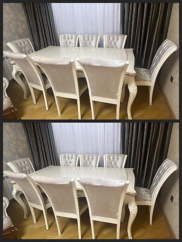 agdas mebel: ❤️Masa ve 8 oturacaq ✅Satilir 550 azn ✅Masa acilir ✅Unvan:Xirdalan — 1