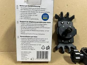 Ostali aksesoari za mobilne telefone: Držač za telefon za motocikl CRIVIT - Podesivi držač sa Quick Release — 3